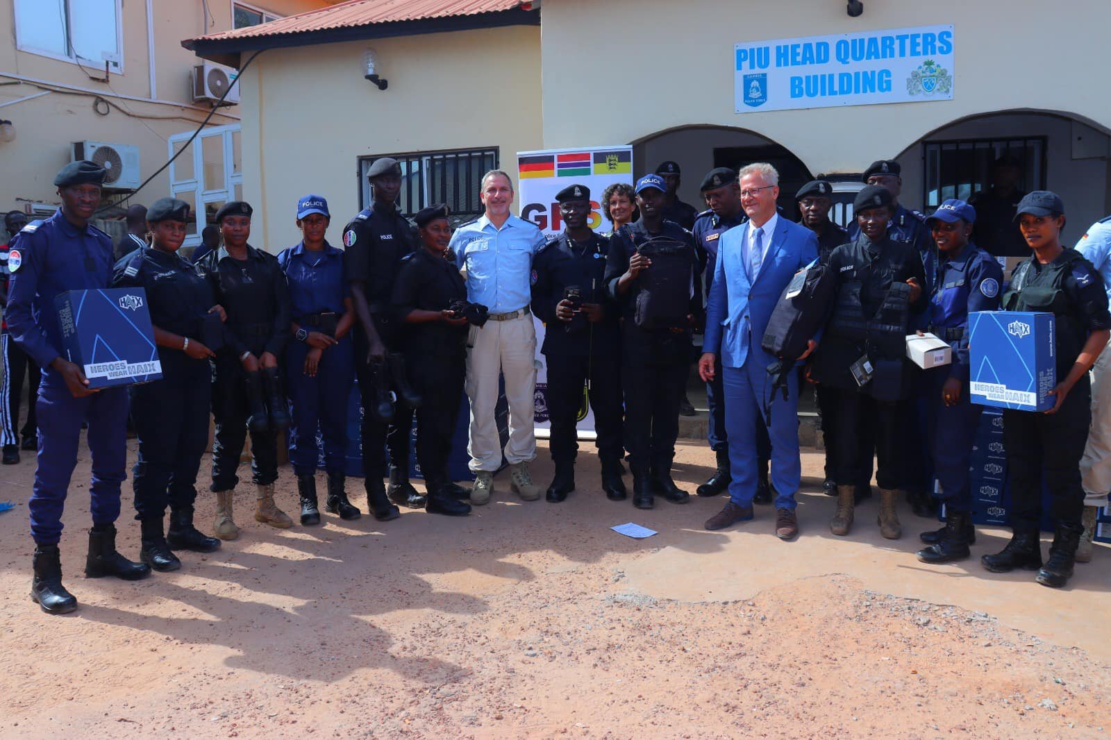 GERMAN POLICE SUPPORT TEAM DONATES TACTICAL GEARS WORTH A MILLION TO THE GAMBIA POLICE FORCE