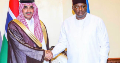 Sultan Abdourahman Almarshad and President Barrow