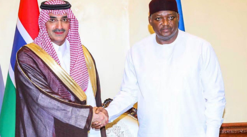 Sultan Abdourahman Almarshad and President Barrow