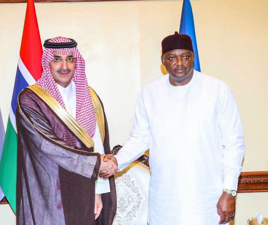 Sultan Abdourahman Almarshad and President Barrow