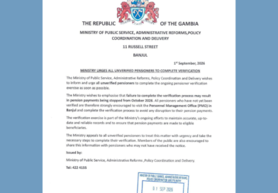 Ministry of Public Service, Administrative Reforms, Policy Coordination and Delivery.